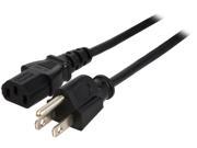 Rosewill Model RCPC 14001 1 ft. 18AWG Power Cord Cable w 3 Conductor PC Power Connector Socket C13 5 15P Black