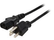 Rosewill Model RCPC 14004 6 ft. 18AWG Power Cord Cable w 3 Conductor PC Power Connector Socket C13 5 15P Black