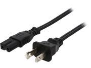 Rosewill Model RCPC 14017 6 ft. 18AWG AC Power Cord Cable for Laptop Notebook C7 1 15P Black