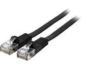 Rosewill RCAT5E 50BKF 50 ft. Flat 30AWG Bare Stranded Copper 350MHZ UTP Ethernet Patch Cord