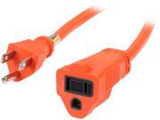 Rosewill Model RHEC 16OR100 100 ft. Orange NEMA 5 15R to NEMA 5 15P Power Extension Cord 16AWG 10A