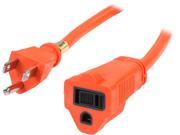 Rosewill Model RHEC 14OR25 25 ft. Orange NEMA 5 15R to NEMA 5 15P Power Extension Cord 14AWG 15A