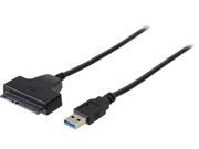 Rosewill RCUC 16001 USB 3.0 to 2.5 SATA III Hard Drive Adapter Cable w UASP Black 19.7