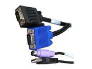 TRIPP LITE 6 ft. PS 2 USB 2 in 1 KVM Cable Kit for B042 Series KVM Switch