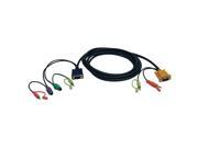 TRIPP LITE 10 ft. 10 ft. VGA PS2 Audio Combo Cable Kit for B006 VUA4 K R KVM Switch