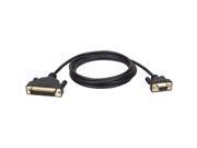 Tripp Lite Model P404 006 6 ft. AT Serial Modem Gold Cable DB25M to DB9F