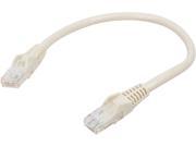 TRIPP LITE N201 001 WH 1 ft. Gigabit Snagless Molded Patch Cable