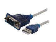 SABRENT Model SBT USC1M 1 ft. USB to Serial 9 pin DB 9 RS 232 Adapter Cable