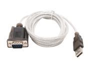 SABRENT Model SBT USC6K 6 ft. USB to Serial 9 pin DB 9 RS 232 Adapter Cable