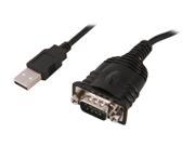 SABRENT Model SBT FTDI 6 ft. USB 2.0 to Serial 9 pin DB 9 RS 232 Adapter Cable 6ft Cable FTDI Chipset
