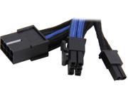 Silverstone PP07 PCIBA 0.82 ft. Sleeved Extension Power Supply Cable with 1 x 8pin to PCI E 8pin 6 2 Connector Black Blue