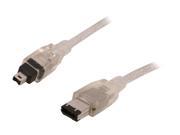 SYBA SD CAB FW 6 ft. IEEE 1394a 6 pin to 4 pin Firewire cable