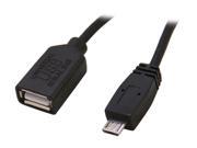 SYBA CL CAB20125 4 Micro USB B 5 pin Male to Standard Type A Female Adapter Cable