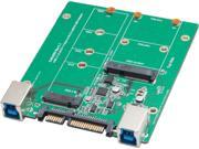 SYBA SY ADA50087 USB 3.1 or SATA III to M.2 mSATA SSD Adapter