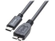 SYBA SY CAB20194 3.33 ft. USB Type C plug to USB 3.1 Micro B plug cable