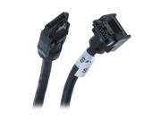 Link Depot LD SATA3L 1M 39.37 SATA III Round Cable with Left Angle