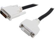 Cables To Go 26950 Black 6.5 ft. M F DVI D M F Dual Link Digital Video Extension Cable