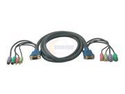 C2G 15 FT ULTIMA 5 in 1 DESKTOP EXTENSION HD15 VGA M F CABLE WITH SPEAKER MIC