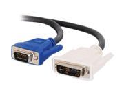 Cables To Go 25823 Black 16.40 ft. DVI A to HD15 VGA M M DVI A Male to HD15 VGA Male Analog Video Cable