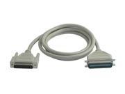 C2G Model 02300 6 ft. IEEE 1284 DB25 Male to Centronics 36 Male Parallel Printer Cable