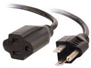 C2G 03114 3 ft. Outlet Saver Power Ext Cord