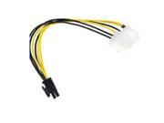Cables To Go 35522 10 One 6 pin PCI Express to Two 4 pin Molex Power Adapter Cable