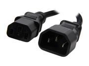 C2G Model 53407 12 ft. 18 AWG Computer Power Extension Cord IEC320C14 to IEC320C13