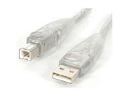 StarTech USB2HAB6T 6 ft Transparent USB 2.0 Cable A to B