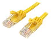 StarTech 45PATCH6YL 6 ft. Cat5e Snagless UTP Patch Cable