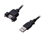StarTech USBPNLAFAM1 1 ft. Panel Mount USB Cable A to A