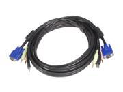 StarTech 10 ft. 4 in 1 USB VGA KVM Cable with Audio and Microphone