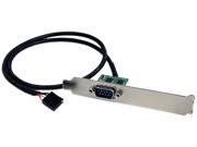StarTech ICUSB232INT1 24in Internal Motherboard USB Header to Serial RS232 Adapter