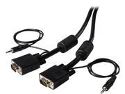 StarTech MXTHQMM15A 15 ft. Coax High Resolution Monitor VGA Cable with Audio