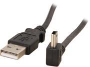 StarTech USB2HABM3LA 3 ft. Mini USB Cable A to Left Angle Mini B