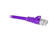 ClearLinks 07FT Cat. 5E 350HMZ Purple Molded Snagless Patch Cable