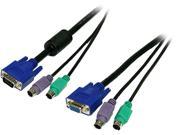 inland 6 ft. 3 IN 1 KVM Cable Mini Adapter