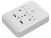 CyberPower CSP300WUR1 Wall Tap 3 Outlets 600 joule Surge Suppressor