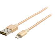 IOGEAR GAUL01 GLD Gold Charge Sync Flipâ„¢ Pro Reversible USB to Lightning Cable
