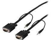 Tripp Lite P504 006 6 ft. HD15M to HD15M SVGA VGA Monitor Cable w Built in Audio connectors