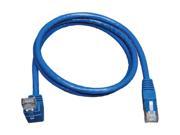 TRIPP LITE N204 003 BL UP 3 ft. Gigabit Up Angle to Straight Patch Cable