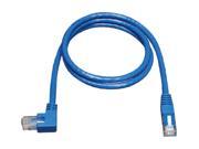TRIPP LITE N204 005 BL LA 5 ft. Gigabit Left Angle to Straight Patch Cable