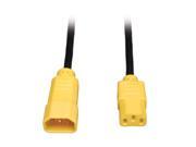 Tripp Lite Model P004 004 YW 4 ft. 18 AWG Power Cord w Yellow Connectors