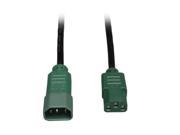 Tripp Lite Model P005 006 GN 6 ft. 14AWG Power Cord w Green Connectors