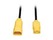 Tripp Lite Model P005 006 YW 6 ft. 14AWG Power Cord w Yellow Connectors