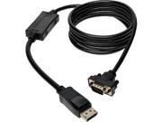 Tripp Lite P581 006 VGA 6 ft. DisplayPort to VGA Cable Latches to HD 15 Adapter