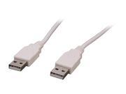 BYTECC USB2 15AA W 15 ft. USB 2.0 Type A Male to Type A Male