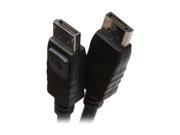 BYTECC DP 06K 6 ft. Black DisplayPort Male to DisplayPort Male DisplayPort Male to Male Audio Video Cable