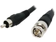BYTECC BNC RCA 6K 6 ft. BNC to RCA Cable 75 ohm Male to Male Black