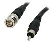 BYTECC BNC RCA 12K 12 ft. BNC to RCA Cable 75 ohm Male to Male Black