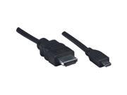MANHATTAN 324427 6.5 ft. High Speed HDMI Cable With Ethernet Channel
